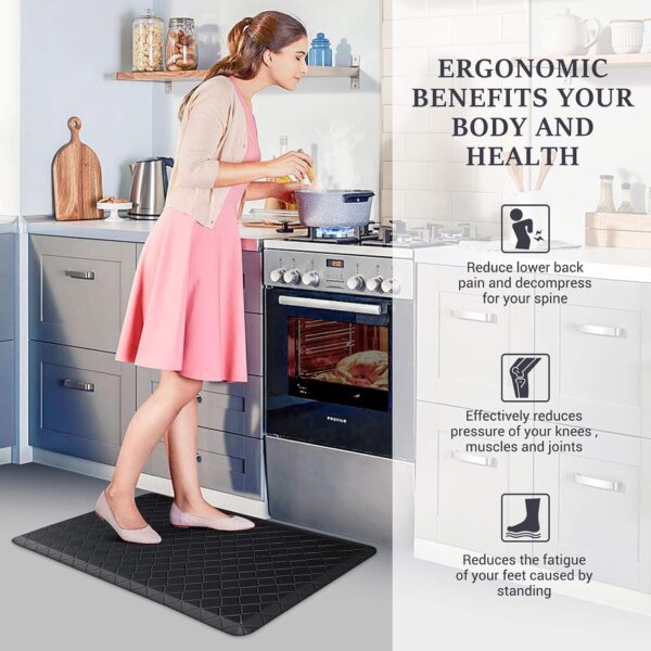 Limited Time Deal !HappyTrends Floor Mat Cushioned Anti-Fatigue - Image 3