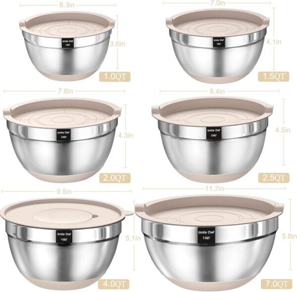 Limited Time Deal! Mixing Bowls with Airtight Lids Set - Image 2