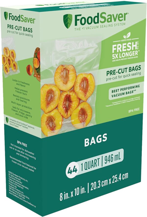 Limited Time Deal! FoodSaver Precut Vacuum Sealer Bags