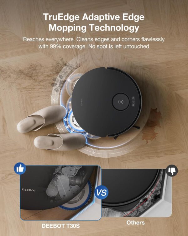 Limited Time Deal! ECOVACS DEEBOT T30S Robot Vacuum and Mop - Image 4