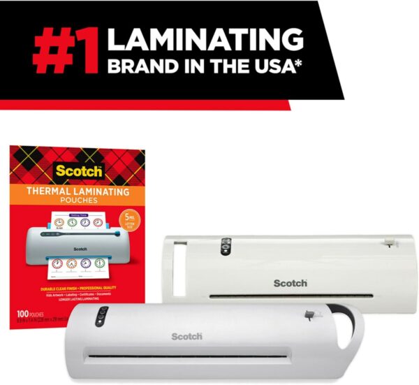 Limited Time Deal! Scotch Thermal Laminating Pouches, for Use with Thermal Laminators, 8.9 x 11.4 Inches, Letter Size Sheets, 100 Count - Image 6