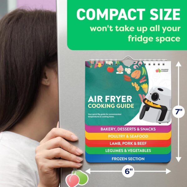 Limited Time Deal! Air Fryer Cheat Sheet Magnets Cooking Guide Booklet - Image 4