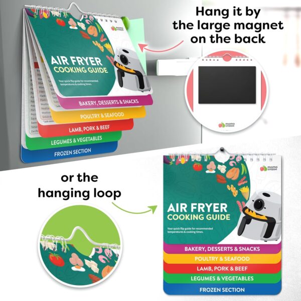 Limited Time Deal! Air Fryer Cheat Sheet Magnets Cooking Guide Booklet - Image 5