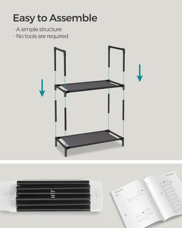 Limited Time Deal 38% Off! SONGMICS Shoe Rack, 10 Tier Shoe Shelf, - Image 7