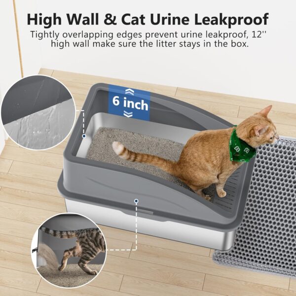 Limited Time Deal 38% OFF! Stainless Steel Cat Litter Box - Image 5