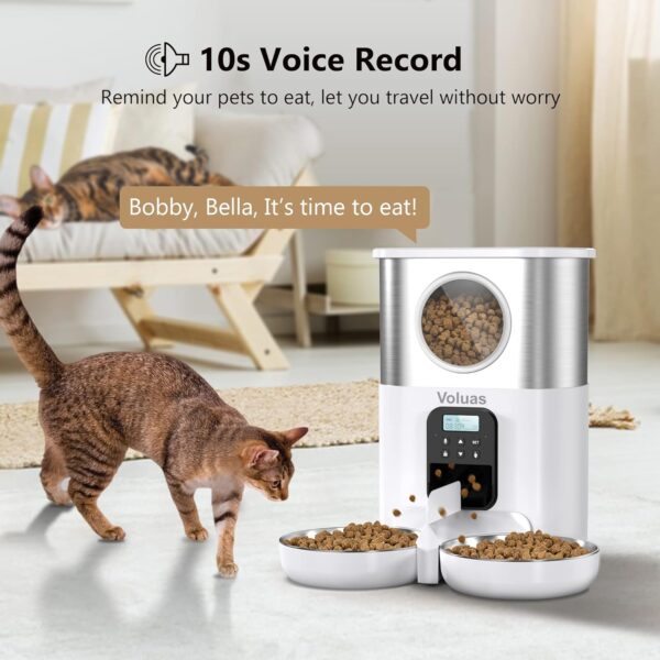 Limited Time Deal 50% OFF! VOLUAS Automatic Cat Feeders for Two Cats - Image 5