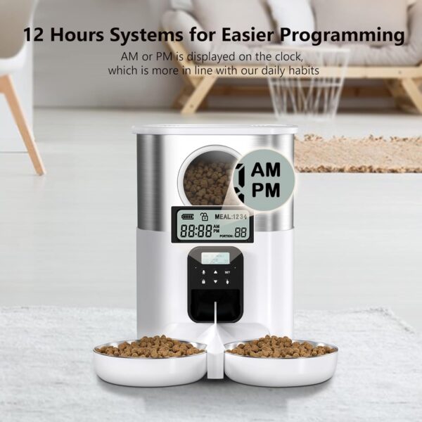 Limited Time Deal 50% OFF! VOLUAS Automatic Cat Feeders for Two Cats - Image 6