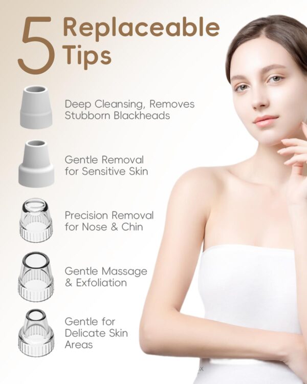 Limited Time Deal 63%OFF! Facial Pore Blackhead Remover Vacuum - Face Cleaner - Image 3