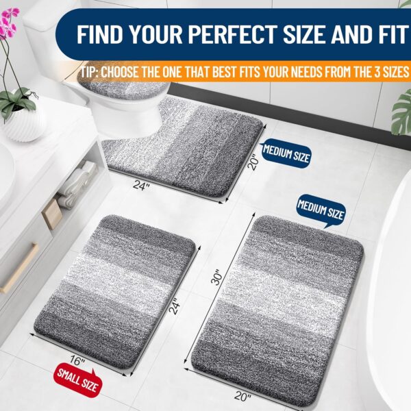 Limited Time Deal 40%OFF! OLANLY Bathroom Rugs Mat 30x20, Extra Soft Absorbent - Image 3