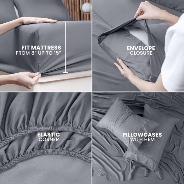 Limited Time Deal 50%OFF! Utopia Bedding Queen Bed Sheets Set - Image 5