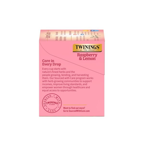 Limited Time Deal 39%OFF! Twinings Raspberry & Lemon Herbal Tea Individually Wrapped Bags - Image 6