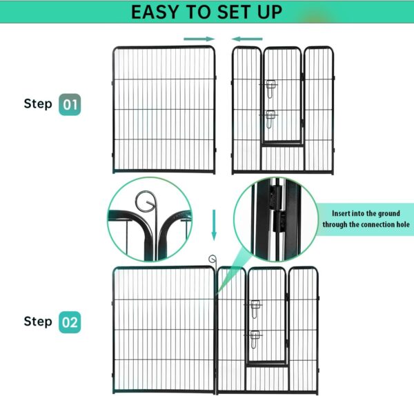 Limited Time Deal 35%OFF! BestPet Dog Playpen Indoor 40 inch 16 Panels - Image 6