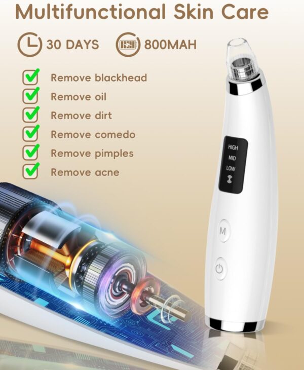 Limited Time Deal 63%OFF! Facial Pore Blackhead Remover Vacuum - Face Cleaner - Image 7
