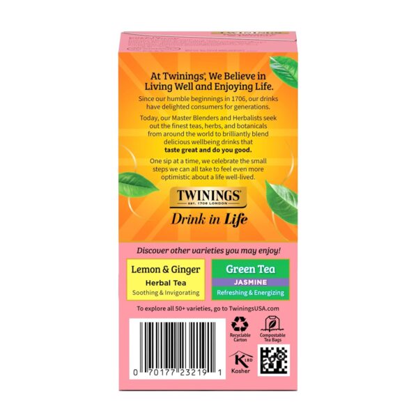 Limited Time Deal 39%OFF! Twinings Raspberry & Lemon Herbal Tea Individually Wrapped Bags - Image 7