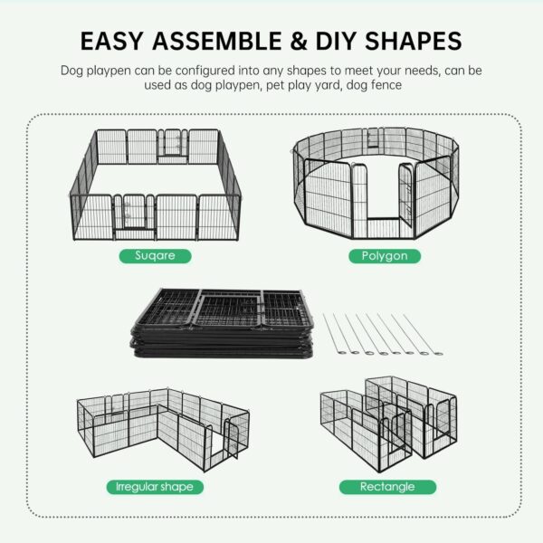 Limited Time Deal 35%OFF! BestPet Dog Playpen Indoor 40 inch 16 Panels - Image 7