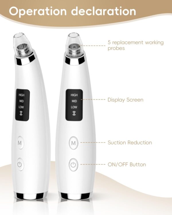 Limited Time Deal 63%OFF! Facial Pore Blackhead Remover Vacuum - Face Cleaner - Image 9
