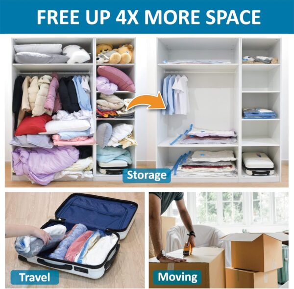 Limited Time Deal 42%OFF! 20 Pack Vacuum Storage Bags, Space Saver Bags - Image 4