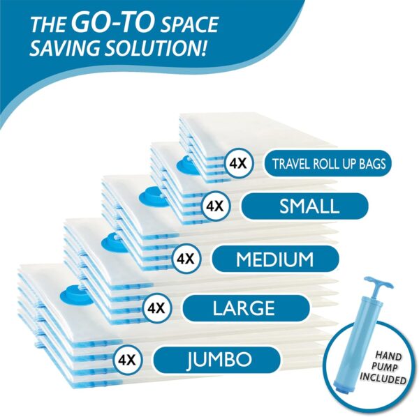 Limited Time Deal 42%OFF! 20 Pack Vacuum Storage Bags, Space Saver Bags - Image 5