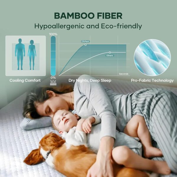 Limited Time Deal 49%OFF! Ohgeni 100% Waterproof Mattress Protector - Image 5