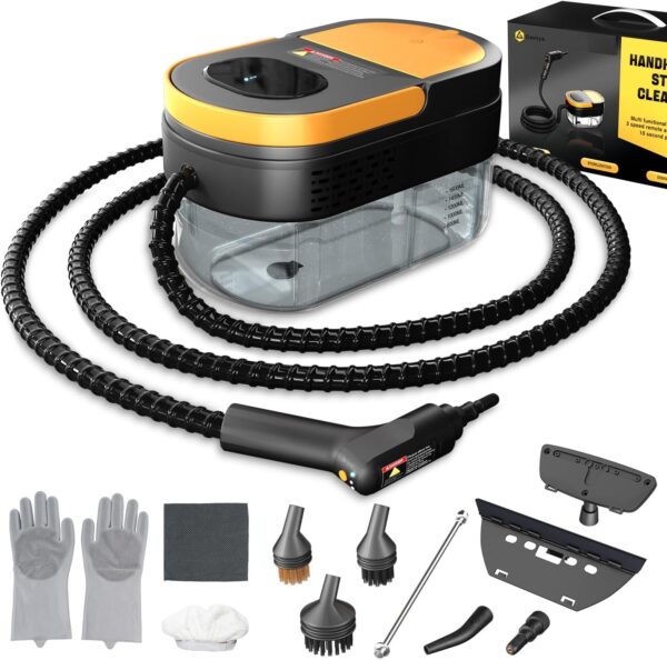 Limited Time Deal 46%OFF! Steam Cleaner, 3-Level Adjustable Handle, 15s Heat-Up