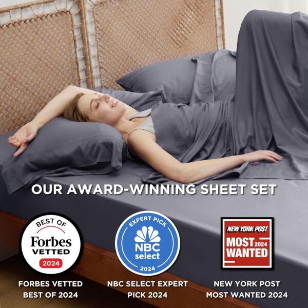 Limited Time Deal 58%OFF! Bedsure Queen Sheet Set, Cooling Sheets for Queen Size Bed Set - Image 3