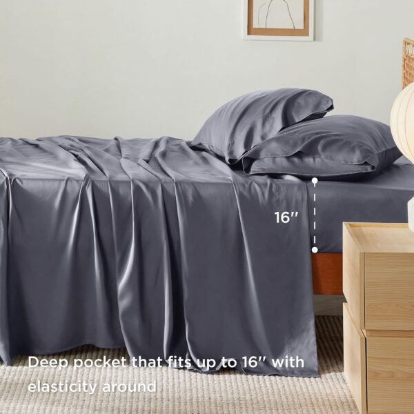 Limited Time Deal 58%OFF! Bedsure Queen Sheet Set, Cooling Sheets for Queen Size Bed Set - Image 5