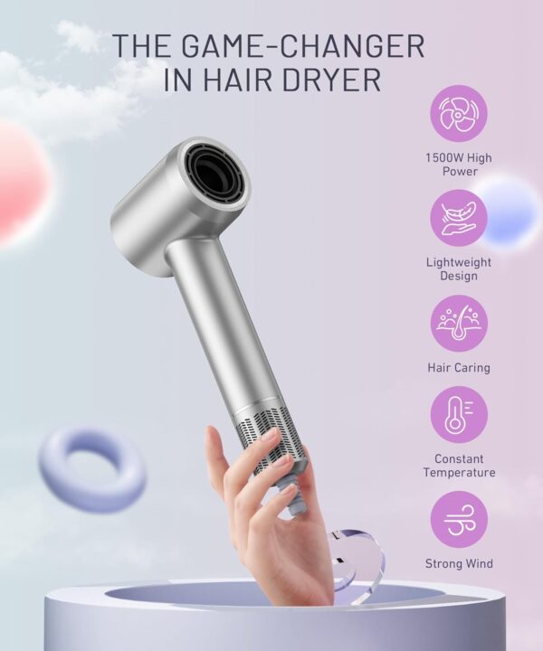 Limited Time Deal 50%OFF! Hair Dryer - 150000 RPM High-Speed Brushless Motor Negative Ionic Blow Dryer - Image 8