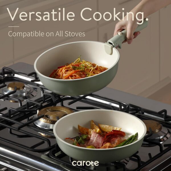 Limited Time Deal 67%OFF! CAROTE 23pcs Pots and Pans Set Non Stick, Cookware Sets, Kitchen Set - Image 5