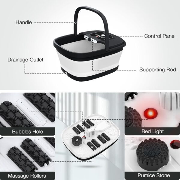 Limited Time Deal 33%OFF! HOSPAN Collapsible Foot Spa with Heat - Image 7