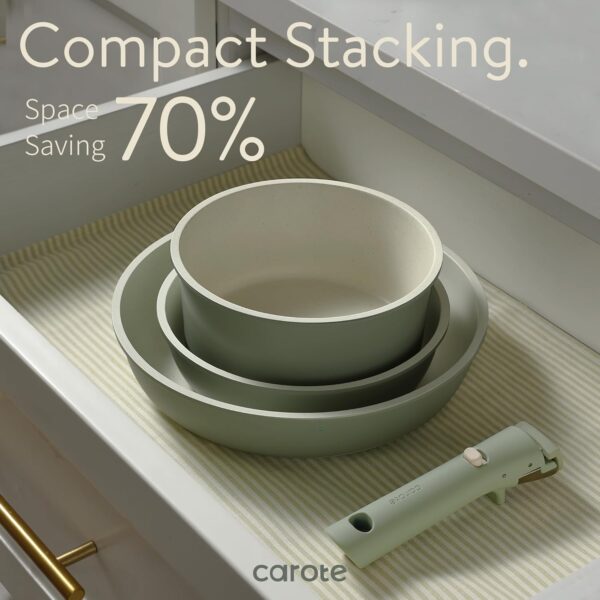 Limited Time Deal 67%OFF! CAROTE 23pcs Pots and Pans Set Non Stick, Cookware Sets, Kitchen Set - Image 8