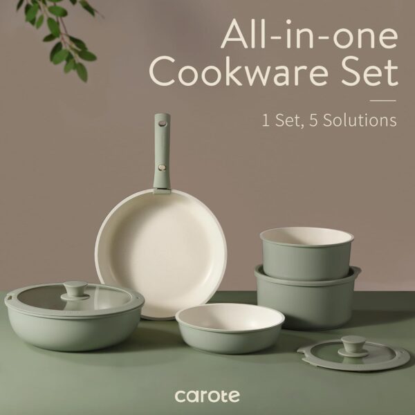Limited Time Deal 67%OFF! CAROTE 23pcs Pots and Pans Set Non Stick, Cookware Sets, Kitchen Set - Image 10