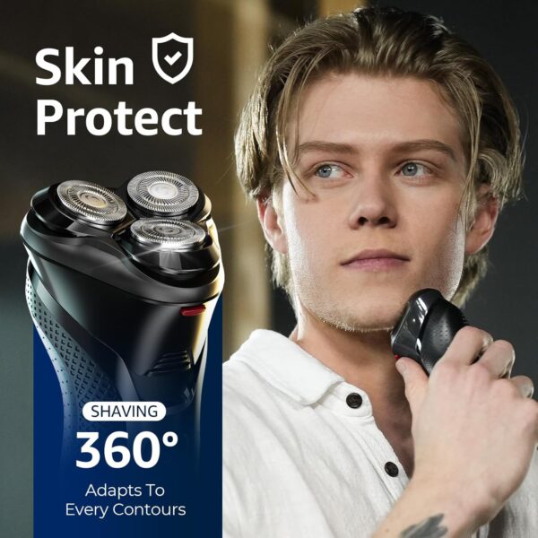 Limited Time Deal 88%OFF! Cordless Electric Razor for Men: 3-in-1 Shaver for Beard/Nose/Sideburns - Image 7