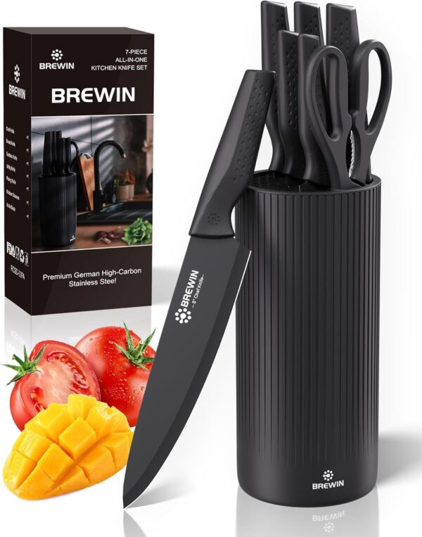 Limited Time Deal 50%OFF! Knife Set, Brewin Kitchen Knife Set, Knives Set for Kitchen
