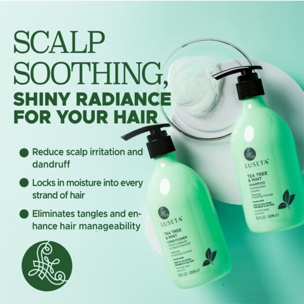 Limited Time Deal 47%OFF! Luseta Tea Tree Mint Shampoo and Conditioner for Hair - Image 4