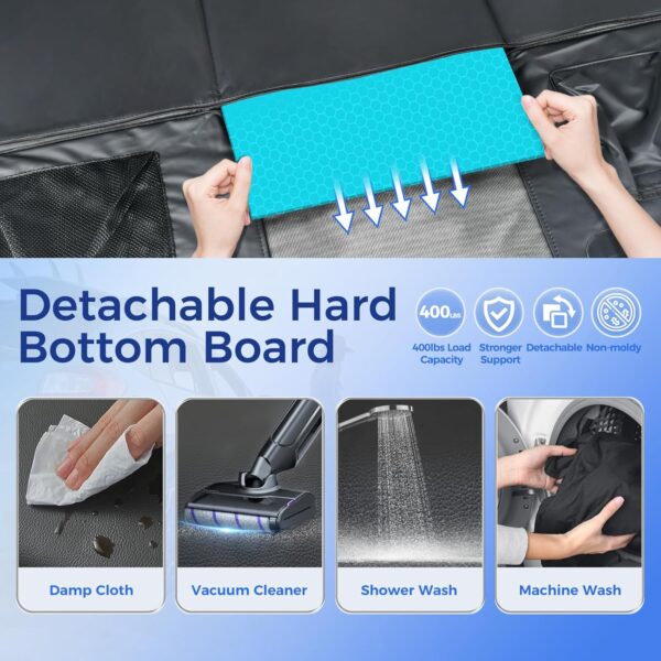 Limited Time Deal 38%OFF! Back Seat Extender for Dogs, PU Leather Dog Car Seat Cover for Back Seat - Image 5