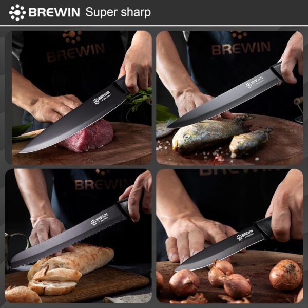 Limited Time Deal 50%OFF! Knife Set, Brewin Kitchen Knife Set, Knives Set for Kitchen - Image 7