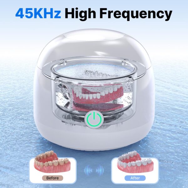 Limited Time Deal 40%OFF! Ultrasonic Retainer Cleaner - UV Dental Cleaner - Image 4