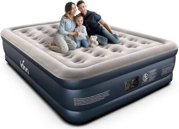 Limited Time Deal 40%OFF! iDOO Queen Air Mattress with Built in Pump