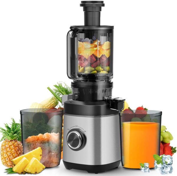 Limited Time Deal 71%OFF! Juicer Machines, Cold Press Juicer for Whole Fruit and Vegetable