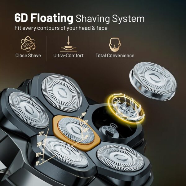 Limited Time Deal 64%OFF! Head Shavers for Bald Men,Rechargeable Electric Razor - Image 3