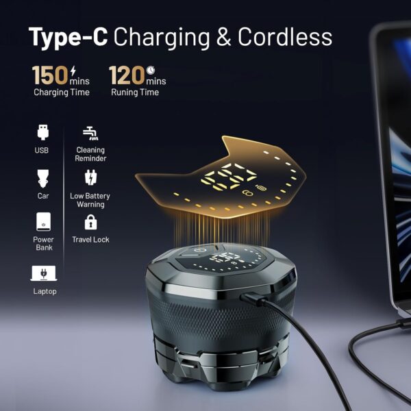 Limited Time Deal 64%OFF! Head Shavers for Bald Men,Rechargeable Electric Razor - Image 4