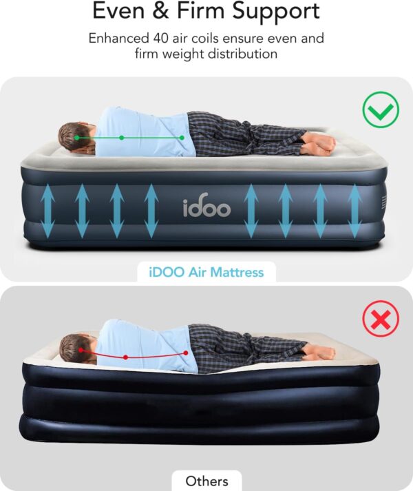 Limited Time Deal 40%OFF! iDOO Queen Air Mattress with Built in Pump - Image 6