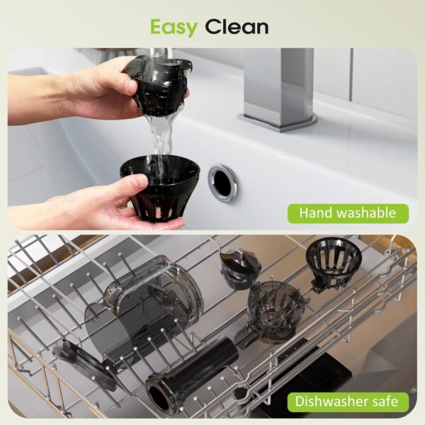 Limited Time Deal 71%OFF! Juicer Machines, Cold Press Juicer for Whole Fruit and Vegetable - Image 7