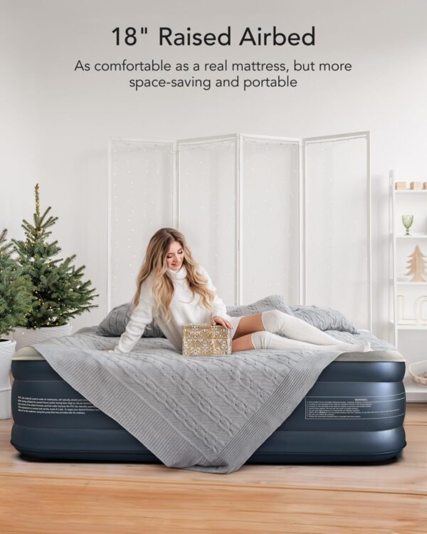 Limited Time Deal 40%OFF! iDOO Queen Air Mattress with Built in Pump - Image 9