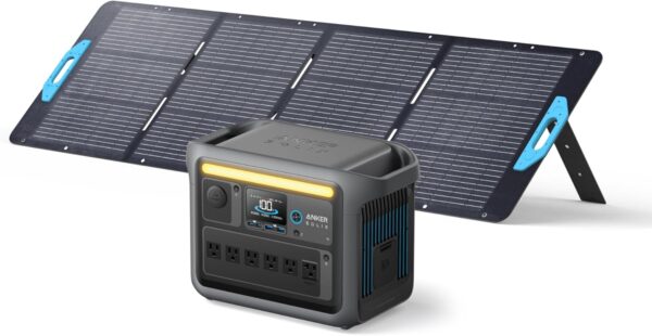 Limited Time Deal 46%OFF! Anker SOLIX C1000 Portable Power Station with 200W Solar Panel