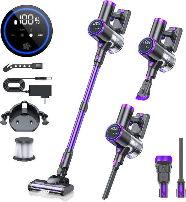 Limited Time Deal40%OFF! Cordless Vacuum Cleaner, 20KPA Stick Vacuum