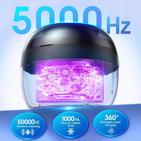 Limited Time Deal 60%OFF! Ultrasonic Retainer Cleaner, 250ML Retainer Cleaner Machine - Image 5