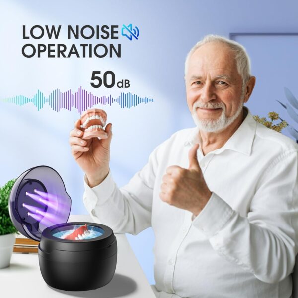 Limited Time Deal 60%OFF! Ultrasonic Retainer Cleaner, 250ML Retainer Cleaner Machine - Image 8