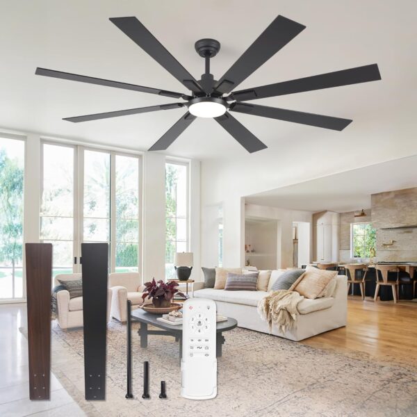 Limited Time Deal 40%OFF! 72 inch Large Ceiling Fans with Lights and Remote