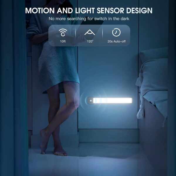 Limited Time Deal 31%OFF! Under Cabinet Lights, 63 LED Rechargeable Battery - Image 4